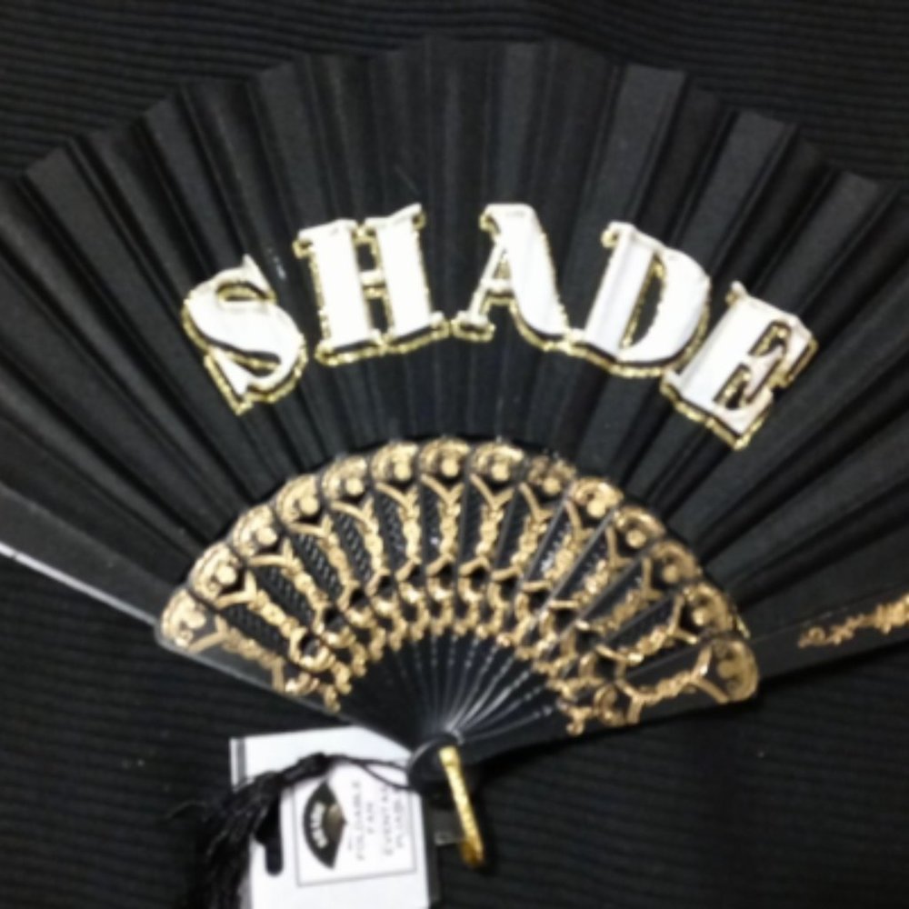 COPY - Black & Gold "Shade" Hand Fan